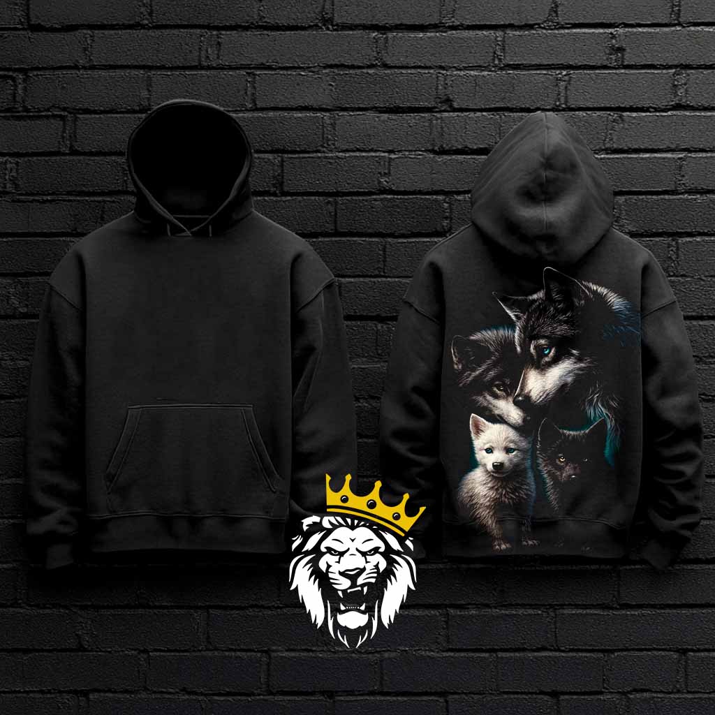 Hoodie Wolf Pack⚡ Този продукт е достъпен само с онлайн плащане