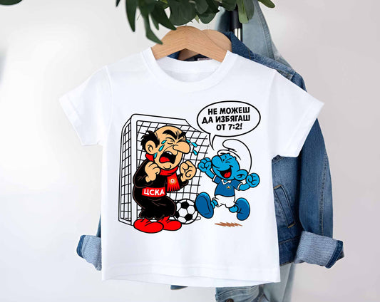 Детска Тениска СМЪРФ Левски